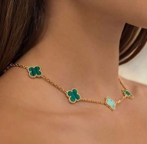 Kit Choker + Brinco 5 Trevos Virginia