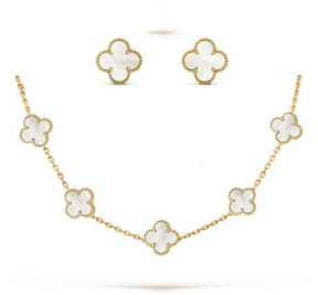 Kit Choker + Brinco 5 Trevos Virginia