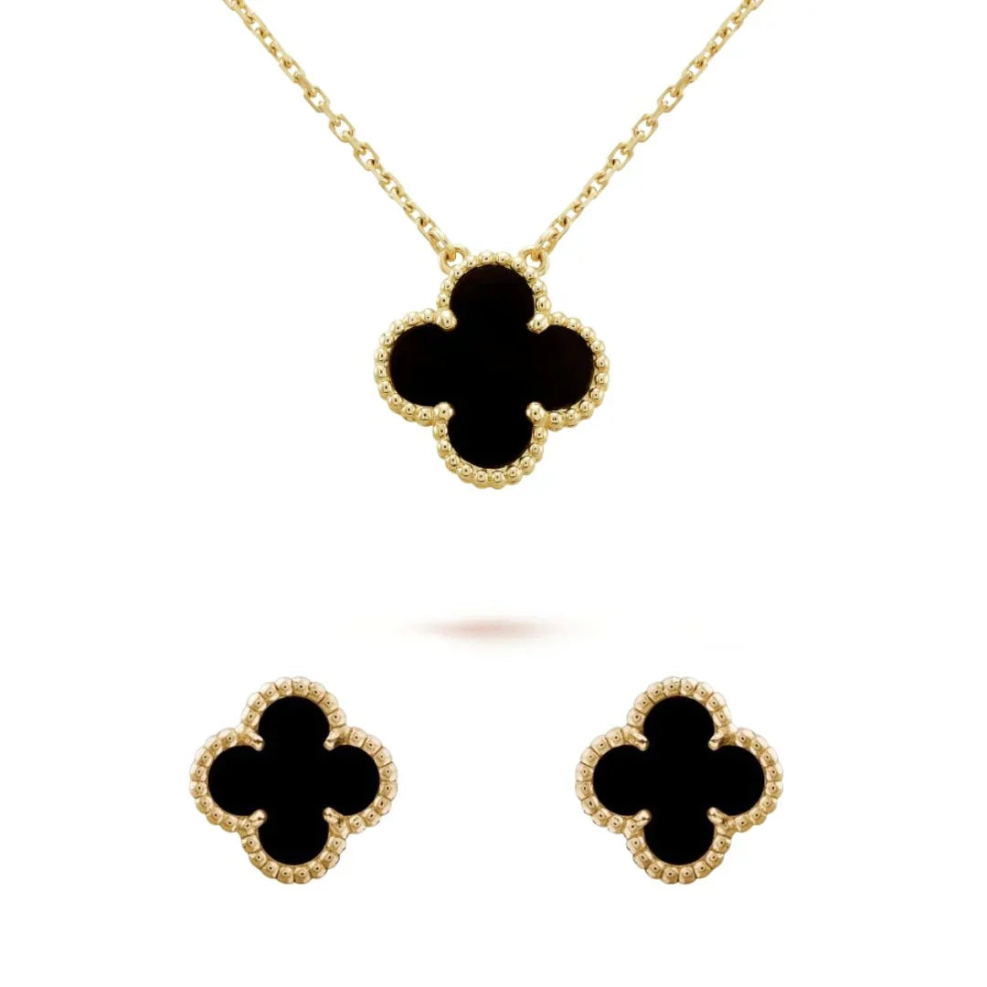 Conjunto Colar & Brinco 1 Trevo