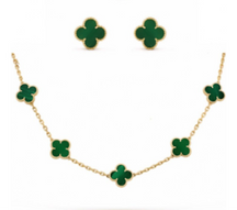 Kit Choker + Brinco 5 Trevos Virginia