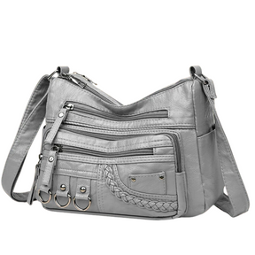 Bolsa feminina transversal couro PU