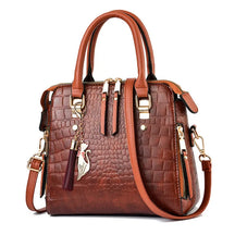 Bolsa feminina inverno crocodilo