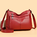 Bolsa feminina de couro mensageiro