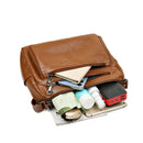 Bolsa feminina de couro mensageiro