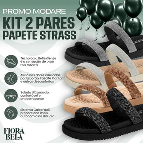 Compre 1 Leve 2 - Papete Strass Modare  [PROMO MODARE]